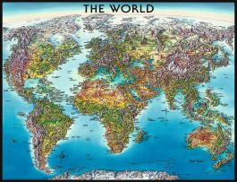 Puzzle Mappamondo 2000 pezzi Ravensburger World Map