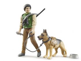Personaggio BWorld Guardia Forestale con Cane ed Equipaggiamento | Gioco Bruder