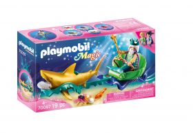 Playmobil 70097 Re dei Mari con Carrozza e Squalo (Playmobil Magic) su ARSLUDICA.com