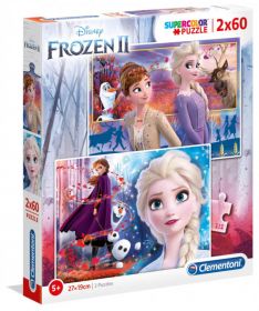 Puzzle 2x60 pezzi Clementoni Frozen 2 | Puzzle Disney - Confezione