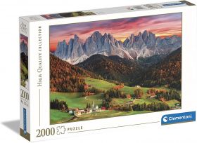 Puzzle 2000 Pezzi Clementoni Val di Funes | Puzzle Paesaggi