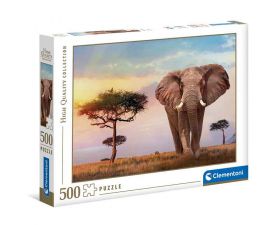 Puzzle 500 Pezzi Clementoni African Sunset | Puzzle Animali Paesaggi - Confezione