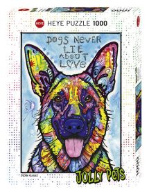 Puzzle 1000 Pezzi Heye Jolly Pets Dogs Never Lie | Puzzle Animali - Confezione