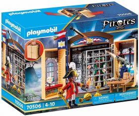 Playmobil 70506 Play Box Avamposto della Marina Con Pirata | Playmobil Pirati