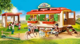 Gioco Ranch dei Pony con Roulotte 70510 | Playmobil Cavalli - Set