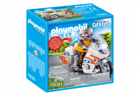 Playmobil 70051 Moto Pronto Intervento (Playmobil City Life)