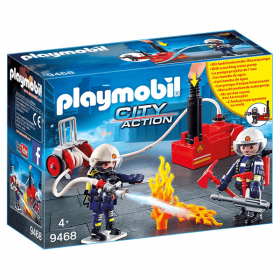 Playmobil 9468 Squadra Dei Vigili Del Fuoco Con Pompa D'acqua  (Playmobil City Action)