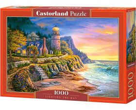 Puzzle 1000 pezzi Castorland Il Faro Illumina la Via | Puzzle Paesaggi Mare