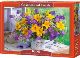 Puzzle 1000 pezzi Castorland Bouquet Di Gigli E Campanelle | Puzzle Fiori