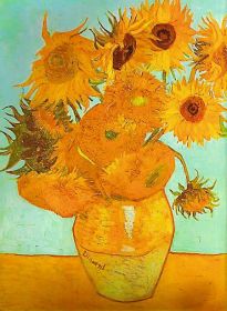 Puzzle Arte 1500 pezzi Ravensburger Van Gogh: Vaso con Girasoli