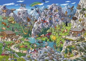Puzzle 1000 pezzi Alpine Fun, Tanck Heye su ARSLUDICA.com