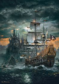 Puzzle Fantasy 1500 pezzi Clementoni The Pirate Ship
