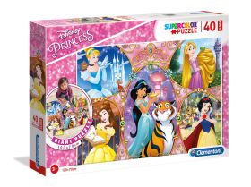 Puzzle 40 pezzi maxi Disney Princess Clementoni su ARSLUDICA.com