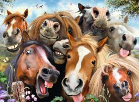 Puzzle Animali 500 pezzi Ravensburger Selfie in Fattoria su ARSLUDICA.com
