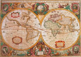 Puzzle  Arte1000 pezzi Clementoni Mappa Antica