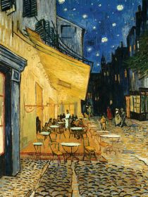 Puzzle Arte 1000 pezzi Ravensburger Vincent Van Gogh Terrazza del caffè la sera