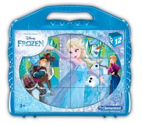 Puzzle Cubi Frozen 12 Pezzi (Puzzle Bambini Clementoni) su ARSLUDICA.com