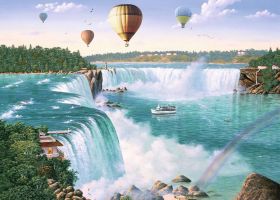 Puzzle Fantasy 1000 pezzi Ravensburger Cascate del Niagara