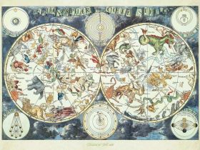 Puzzle Fantasy 1500 pezzi Ravensburger Mappa del Mondo di Animali Fantastici