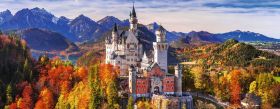 Puzzle Panorama 1000 pezzi Ravensburger Castello di Neuschwanstein