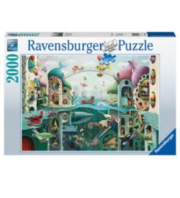 Puzzle 2000 Pezzi Ravensburger Se i Pesci Potessero Camminare | Puzzle Fantasy Animali - Confezione