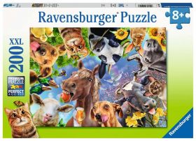 Puzzle 200 Pezzi XXL Ravensburger Divertenti Animali da Fattoria | Puzzle per Bambini