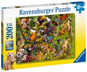 Puzzle 200 Pezzi XXL Ravensburger Giungla Vivace | Puzzle per Bambini