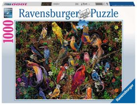 Puzzle 1000 Pezzi Ravensburger Uccelli d'Arte | Puzzle Animali Composizioni - Confezione