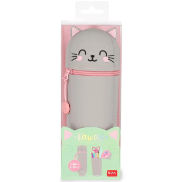 ASTUCCIO GATTO Kawaii 2 in 1 in Silicone | Astuccio Legami