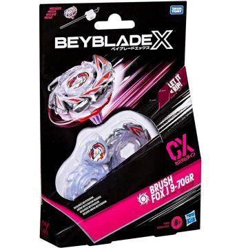 BEYBLADE X CX BRUSH FOX 9-70GR TROTTOLA con Lanciatore