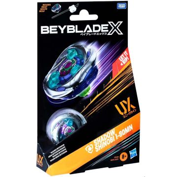 BEYBLADE X SHADOW SHINOBI 1-80MN TROTTOLA con Lanciatore