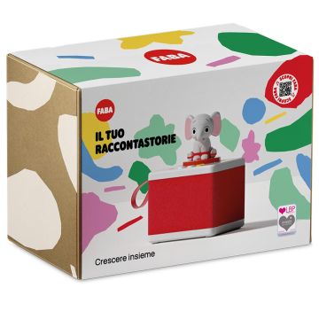 FABA STARTER SET Raccontastorie con Statuina Elefante | FABA Raccontastorie 0+