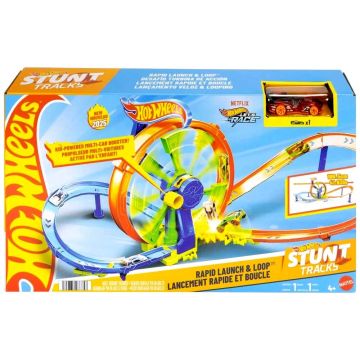 HOT WHEELS Pista Loop Rotante 4+ | Pista Hot Wheels