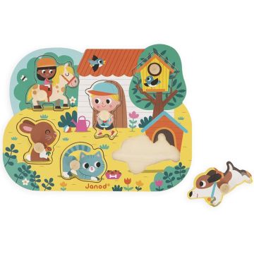 JANOD Puzzle Campagna | Gioco in Legno 18m+