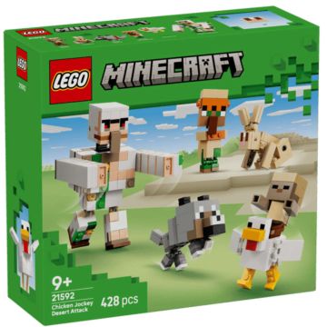 LEGO 21592 MINECRAFT 9+ Attacco nel deserto del fantino di polli 428pz