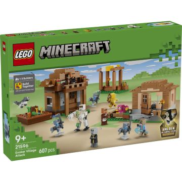 LEGO 21596 Attacco al villaggio dell’Evocatore 607pz | LEGO MINECRAFT 9+