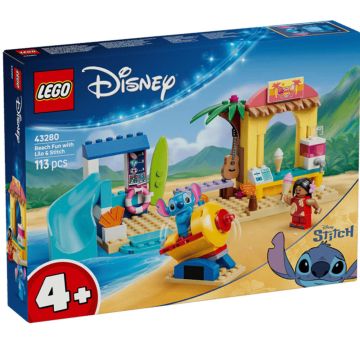 LEGO 43280 Divertimento in spiaggia con Lilo e Stitch 113pz | LEGO DISNEY 4+
