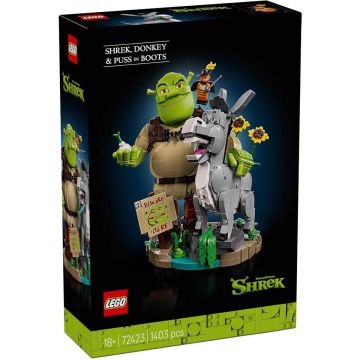 LEGO 72423 Shrek, Ciuchino e Gatto 1403pz | LEGO Shrek 18+