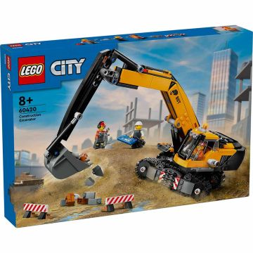 LEGO CITY 60420 Escavatore da cantiere giallo | LEGO CITY 8+