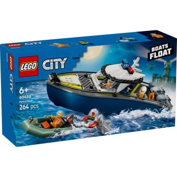 LEGO CITY 60456 Inseguimento del motoscafo della Polizia | LEGO CITY 6+