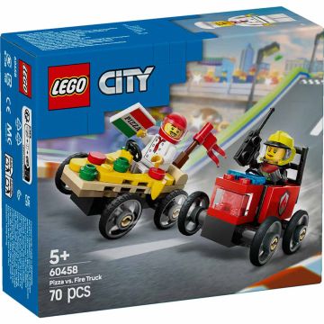 LEGO CITY 60458 Pack veicoli da corsa: pizzaiolo contro pompiere | LEGO CITY 5+