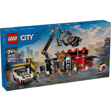 LEGO CITY 60472 Sfasciacarrozze con auto| LEGO CITY 7+