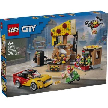 LEGO 60496 Centro di consegna pizze con veicoli 494pz | LEGO CITY 6+