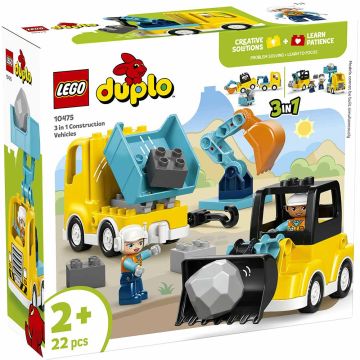 LEGO DUPLO 10475 Veicoli da cantiere 3 in 1 | LEGO DUPLO 2+
