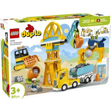 LEGO DUPLO 10476 Cantiere e veicoli 3 in 1 | LEGO DUPLO 3+