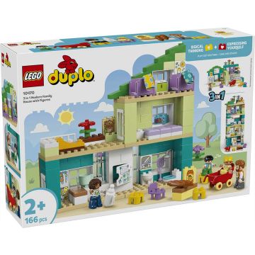 LEGO DUPLO 10470 Casa familiare moderna 3 in 1 con personaggi | LEGO DUPLO 2+