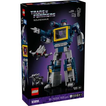 LEGO ICONS 10358 Transformers Soundwave | LEGO ADULTI 18+ 