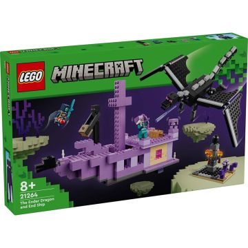 LEGO MINECRAFT 21264 L’Enderdrago e la Nave dell’End | LEGO MINECRAFT 8+