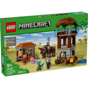 LEGO MINECRAFT 21278 L’avamposto del saccheggiatore e predone | LEGO MINECRAFT 9+