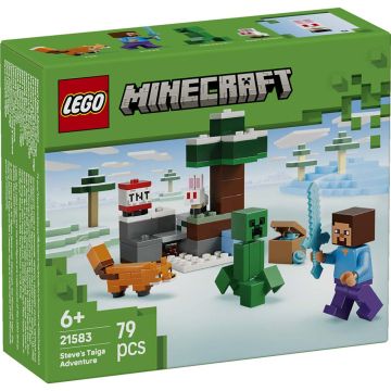 LEGO MINECRAFT 21583 Avventura di Steve nella taiga | LEGO MINECRAFT 6+